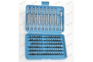 98pc Security Bit Set Tamper Proof Torx Hex Star Spline Bit w/ Long Shank Bits